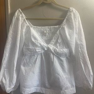 NWT Banana Republic Eyelet Blouse